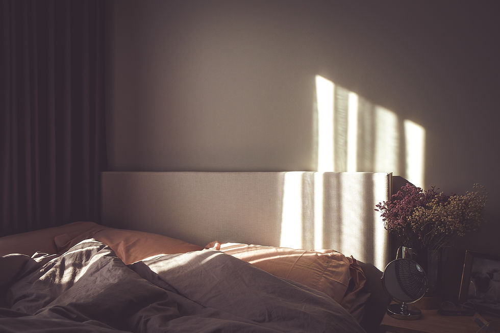 An image of bed, symbolizing sleep