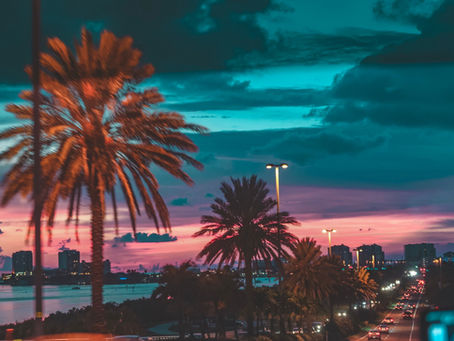 A beautiful picture of a sunset in Tampa, FL.