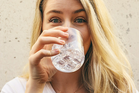 purified drinking water from generator