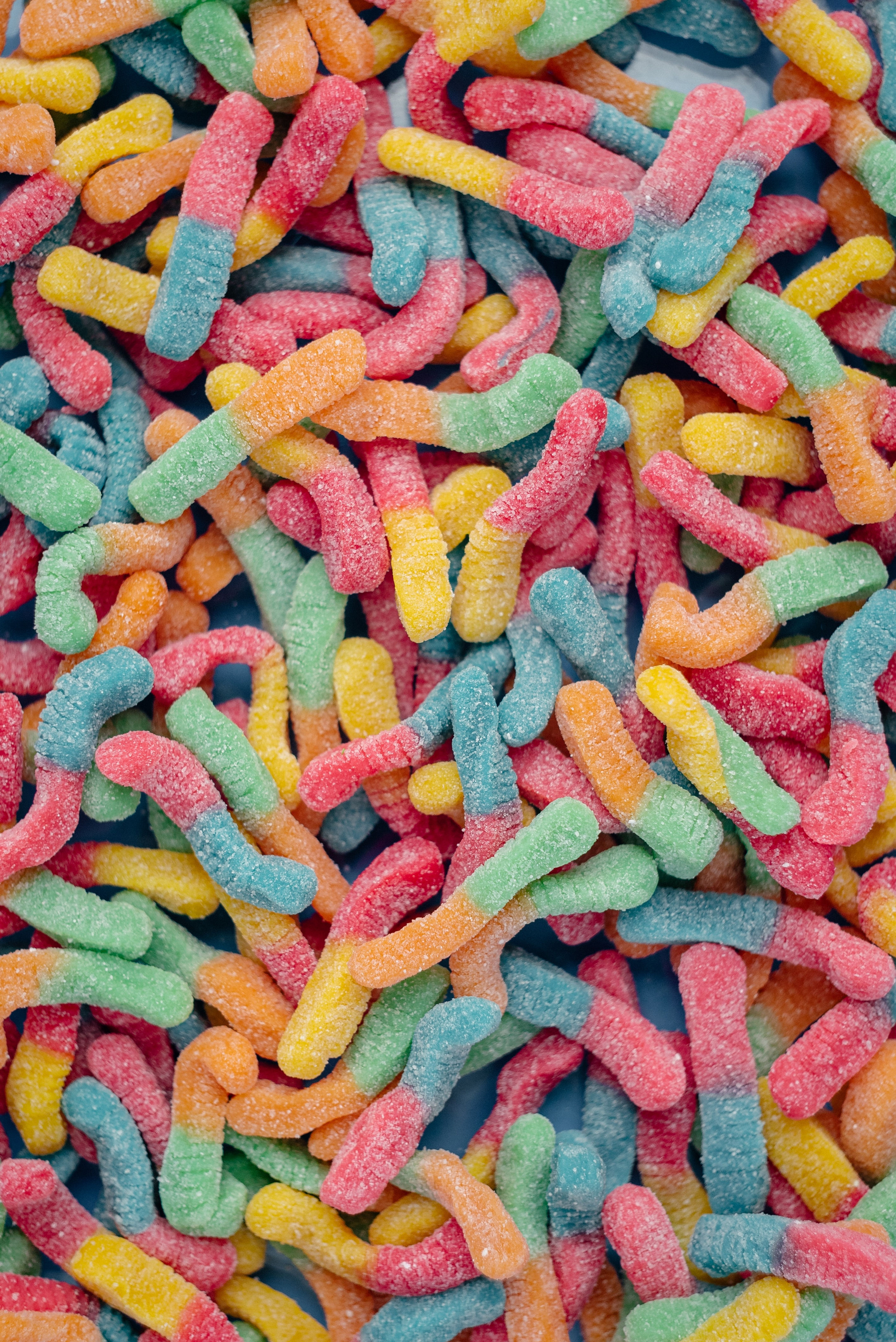 500 mg Gummy worms (sourbrite)
