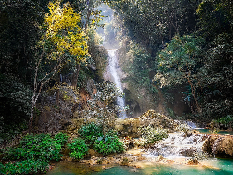 waterfall in laos