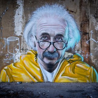 Albert Einstein mural
