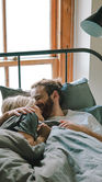 Couple in bed