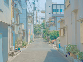 家が立ち並ぶ通り