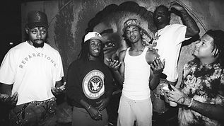 Group of young, legal-aged adults responsibly enjoying the social cannabis experience in the Hamptons.