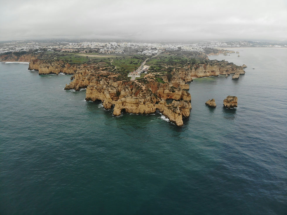 Vista da cidade de Lagos no Algarve