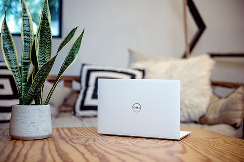 Photograph of a Dell laptop for rent, highlighting its durable build and high-performance capabilities, suitable for professional and educational needs.