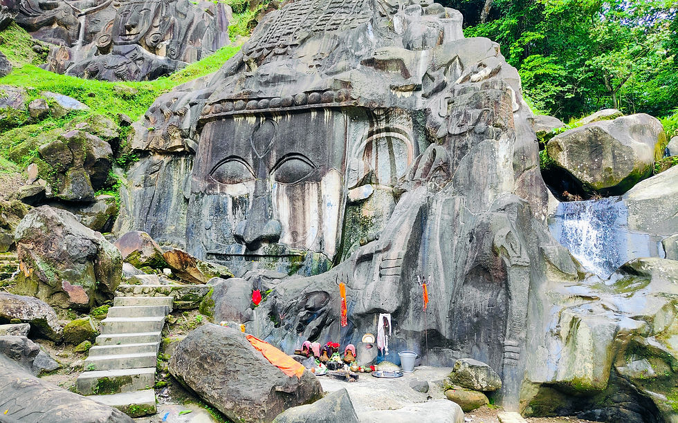Stone Carving in Unakoti, Tripura