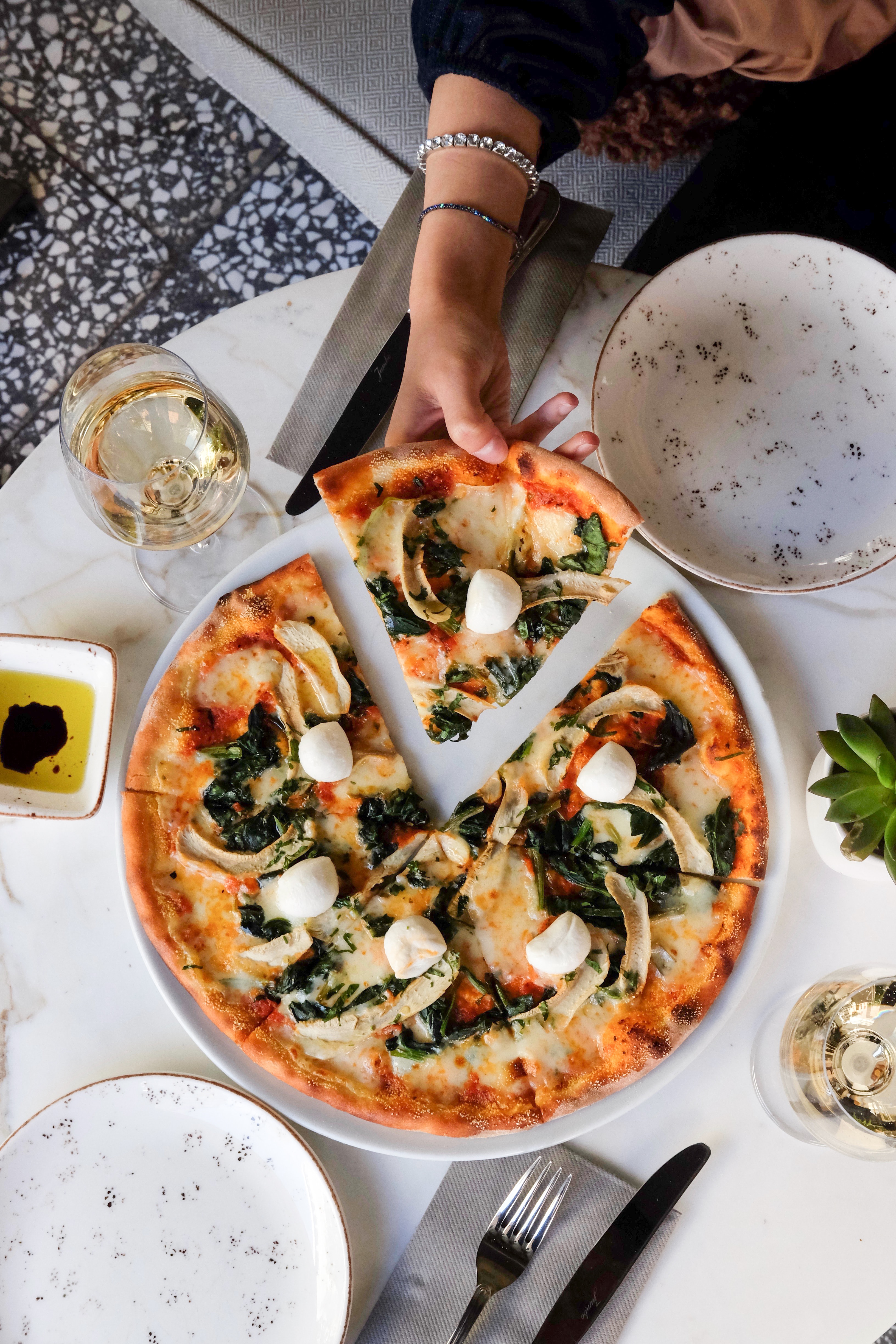 Arranged Food and Objects