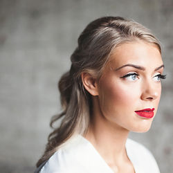 Precision and attention to detail during a makeup application session