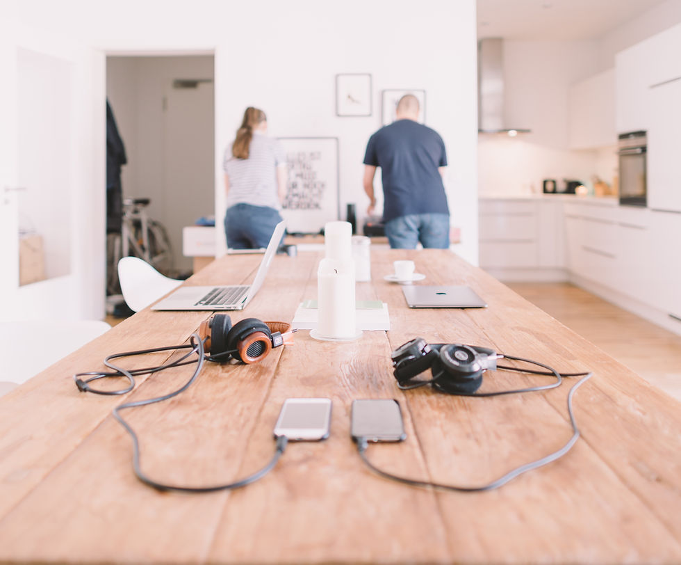 laptops, cohabitation, apartment, real estate