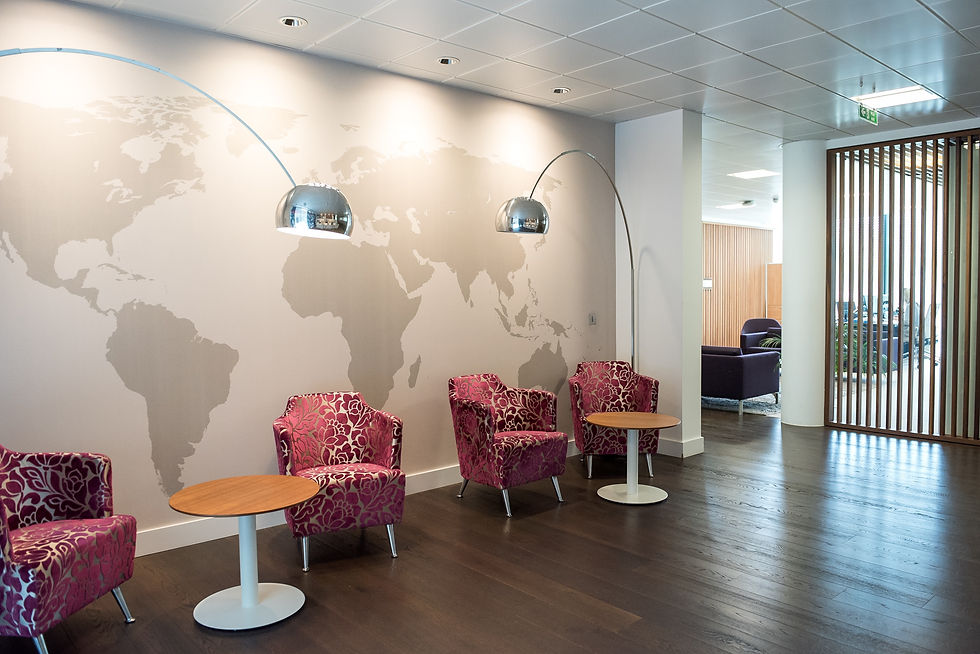 Wandgestaltung Büro