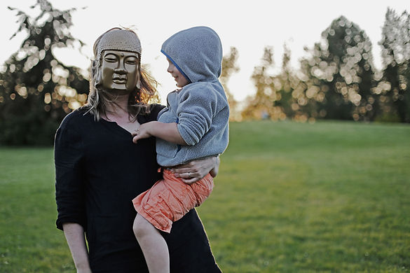mom son mask hoodie