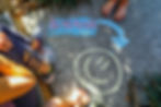 chalk art message guerilla marketing tactic