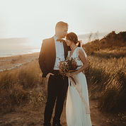 a couple celebrating an intimate and meaningful wedding