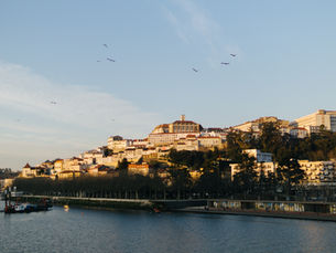  Coimbra from the Mondego River in the Evening 
