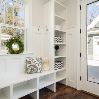 entrance hallway with storage area