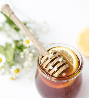 Jar of tasty honey is beautiful