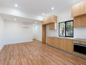 Hardwood flooring in the kitchen