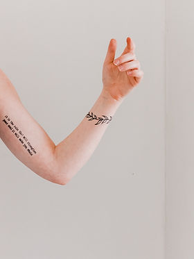 A female arm with body art tattoo - ideal for laser tattoo removal in Bristol