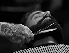 Hot shave and beard trim
