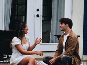 Couple Speaking