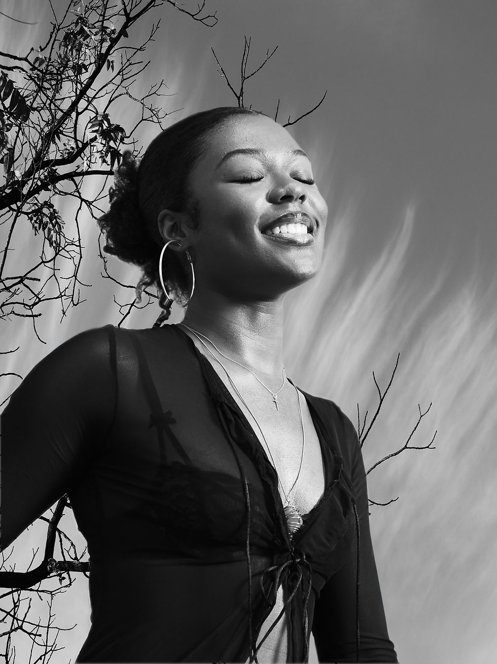 Happy Black Woman.