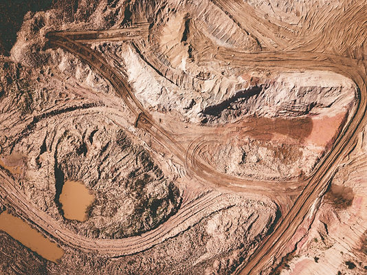 Aerial image of mining
