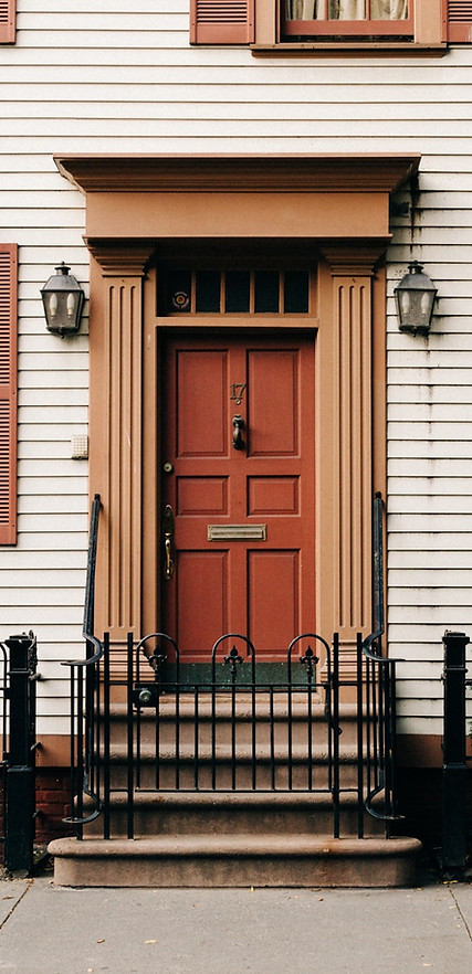 Front entry way of door