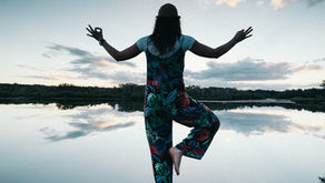 Woman standing calmly representing balance and relief from perimenopause dizziness and vertigo from Vibrance Way