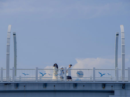 Passengers disembarking a cruise ship via gangway at a port
