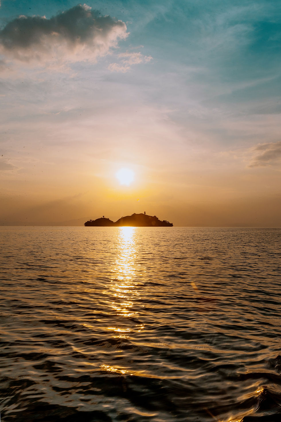 Scenic island view in Lake Kivu, East Africa
