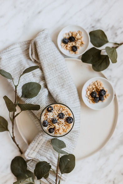 Oats with blueberries