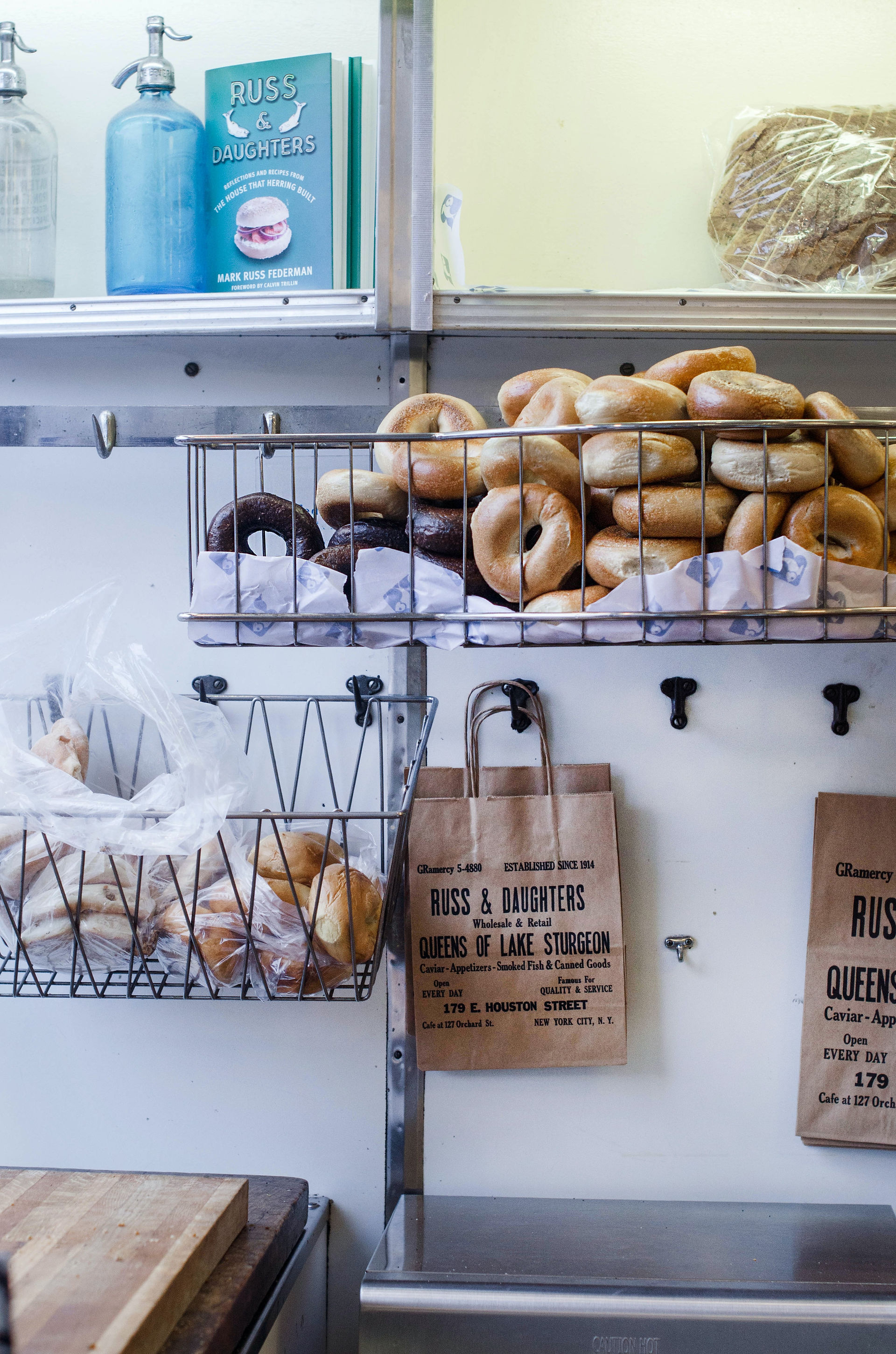 Local bagel shop in Manhattan — authentic New York breakfast spot in Mr Plane Guy’s top 10 food finds.