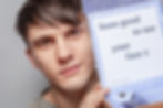 Man with acne scars
