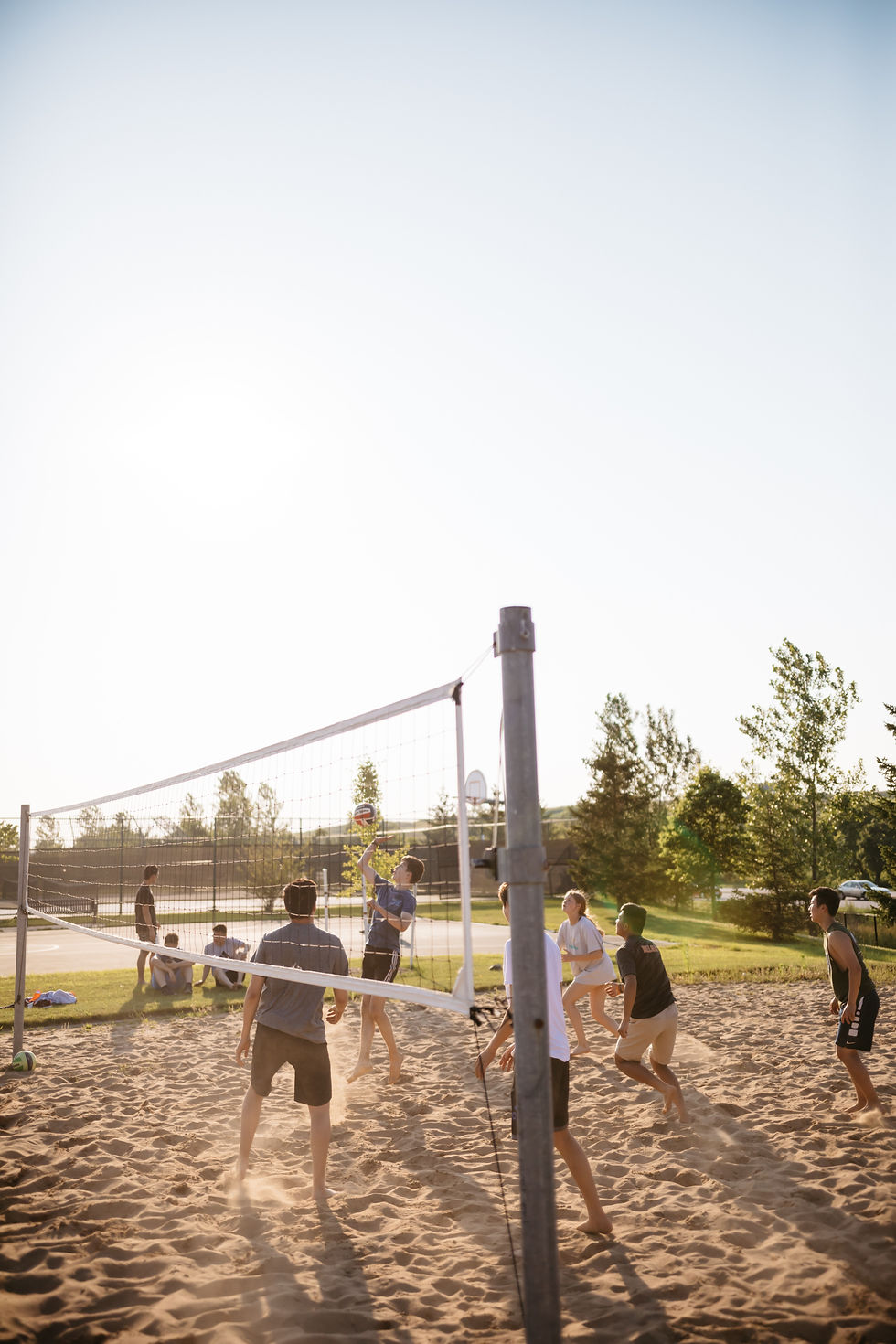 teens playing volleyball, Puerto Rico