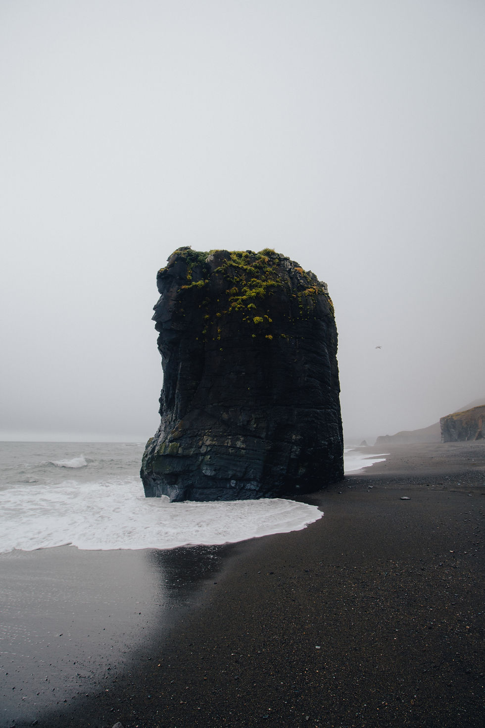 mountain in a sea