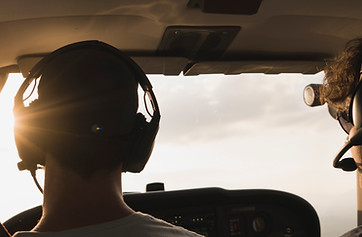 Flying lesson at Blackpool 