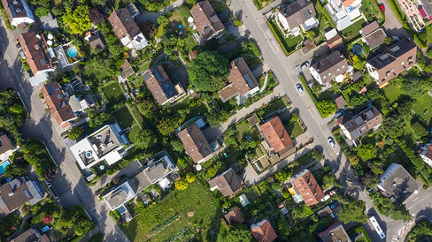 Aerial View of Neighborhood