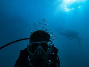 Scuba Diving In a Snow Globe