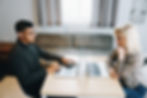 Interview process with two people.