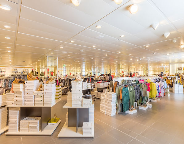 An empty retail store after a thorough deep clean by Ashley cleaning services