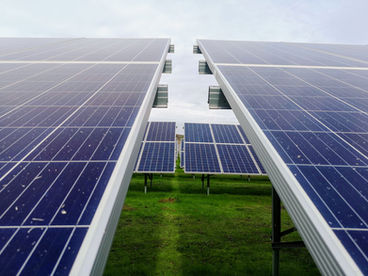 A solar project interconnecting to the transmission grid