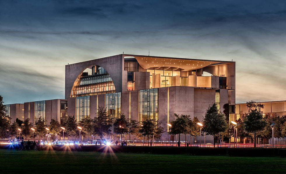 Das Kanzleramtsgebäude in Berlin