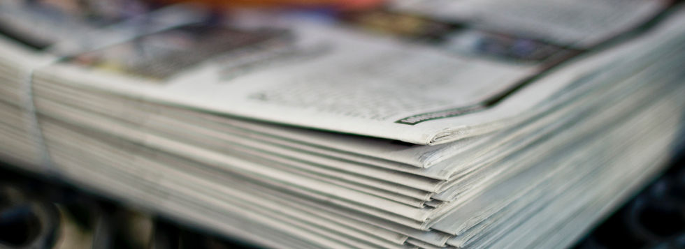 Stack of newspapers