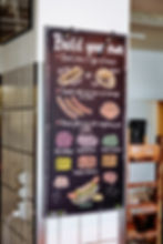 A build you own hot dog menu sign