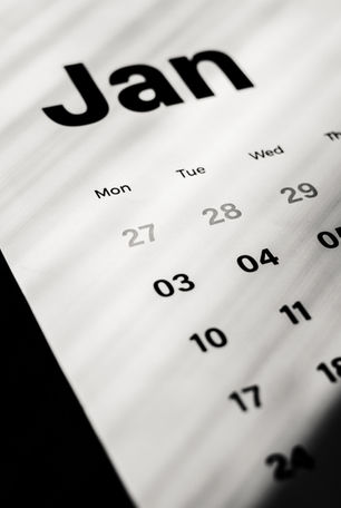 calender for january