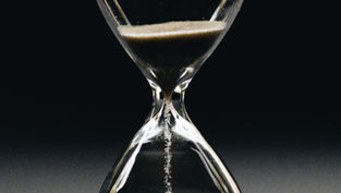 an hourglass