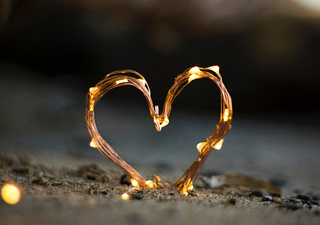 fairy light heart