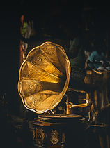 Retro Brass Phonograph Image by Sudhith Xavier